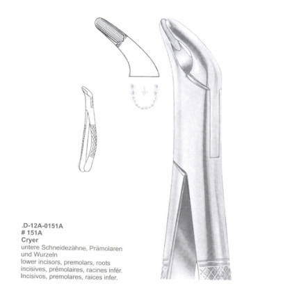 EXTRACTING FORCEPS (American Pattern)