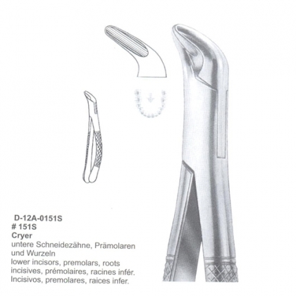 EXTRACTING FORCEPS (American Pattern)