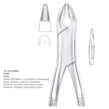 EXTRACTING FORCEPS (American Pattern)