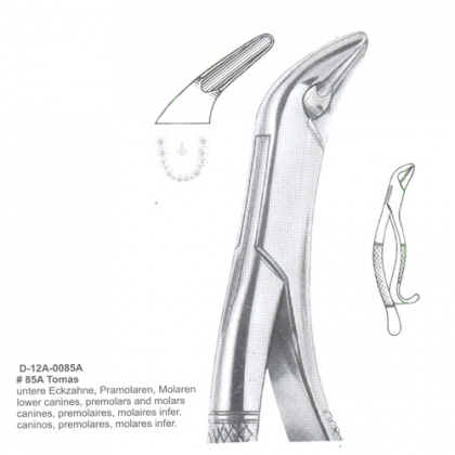 EXTRACTING FORCEPS (American Pattern)